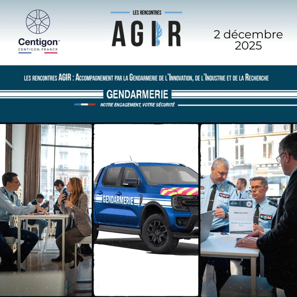 Centigon France alongside the Gendarmerie at the AGIR Meetings