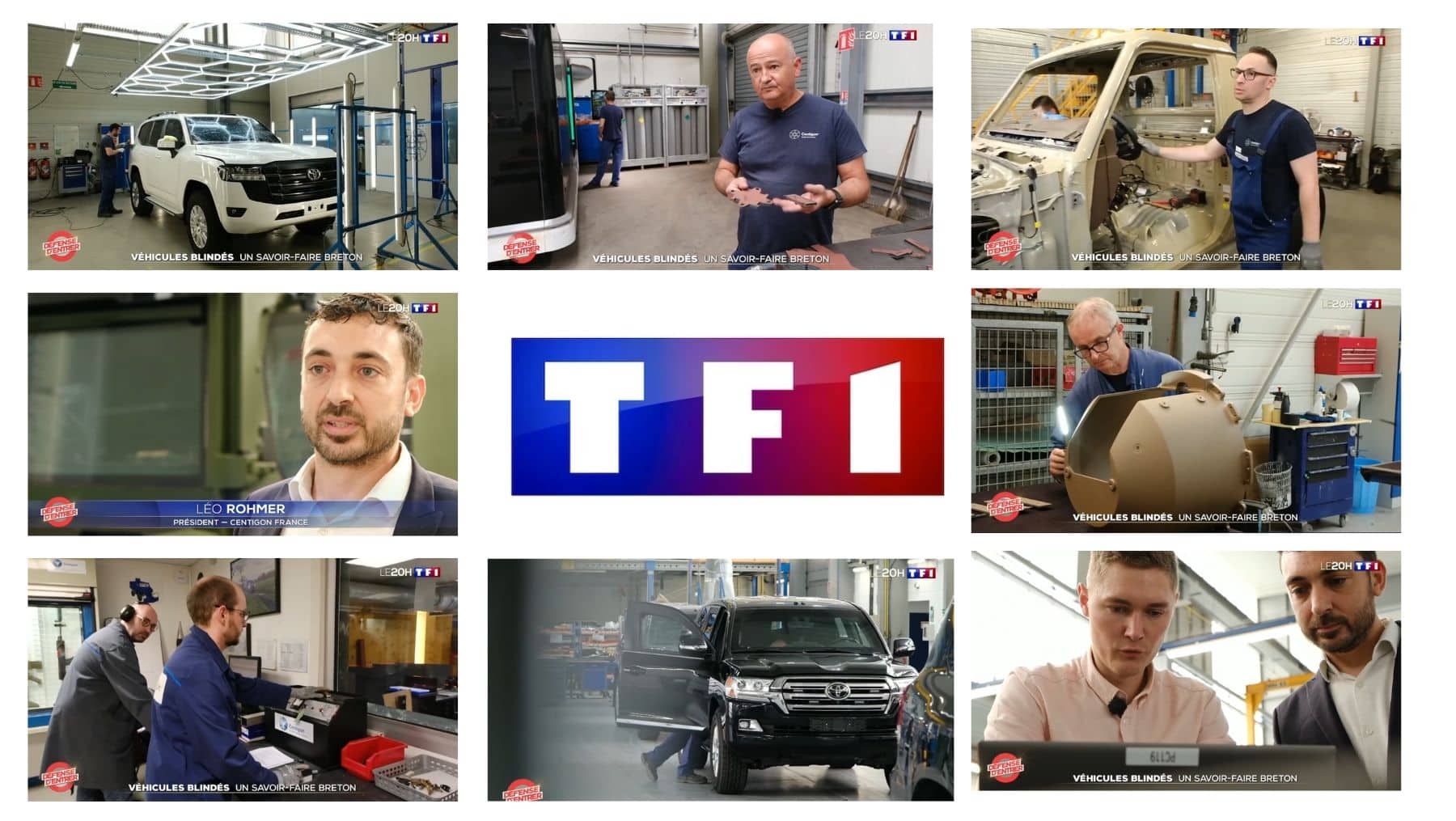 Centigon France au 20 heures de TF1